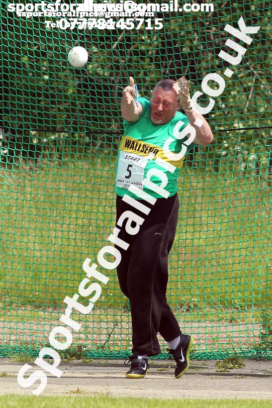 Mens hammer, 2019 NEMA Track and Field Champs, Monkton. Photo:  David T. Hewitson/Sports for All Pics